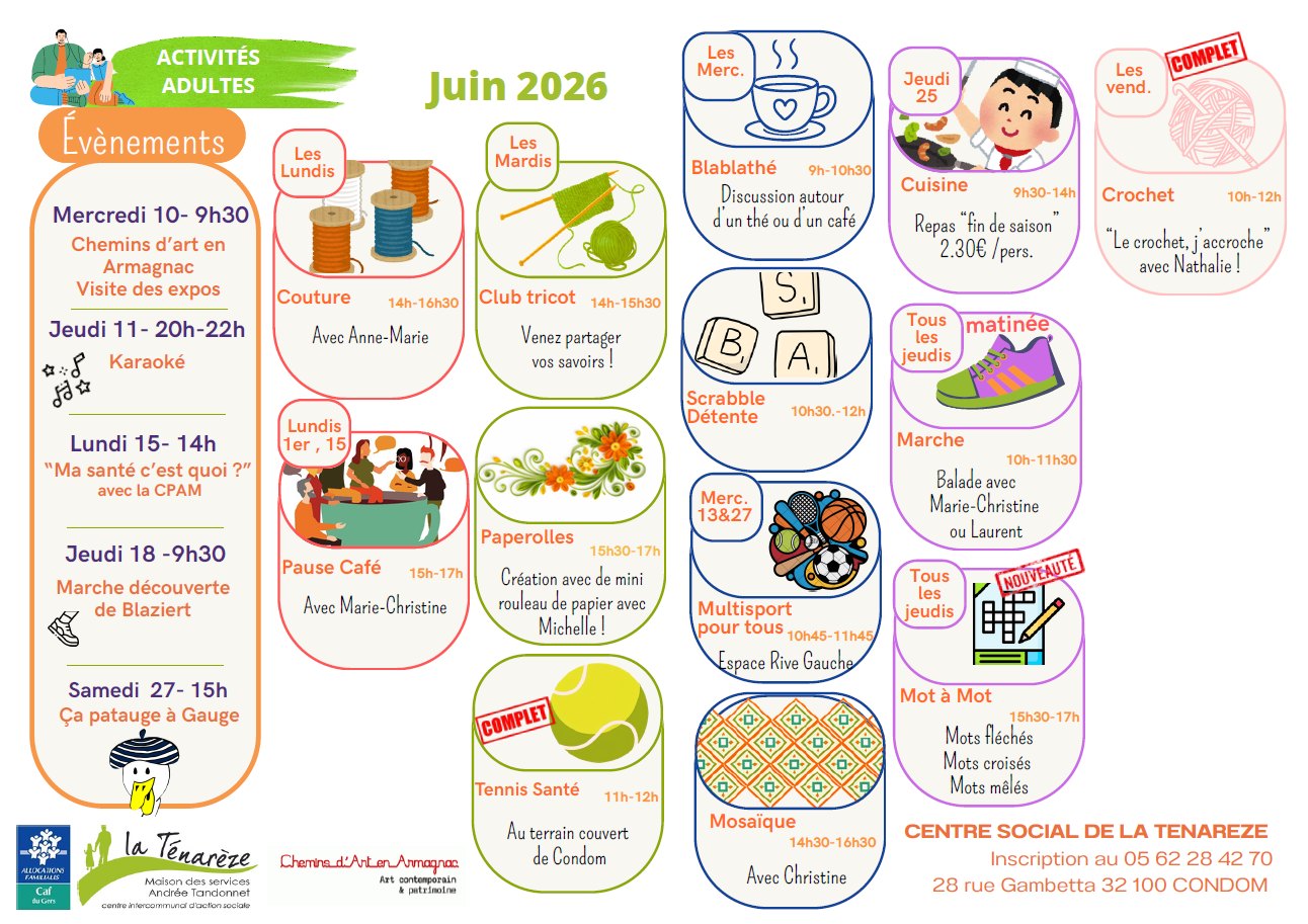 programme juin